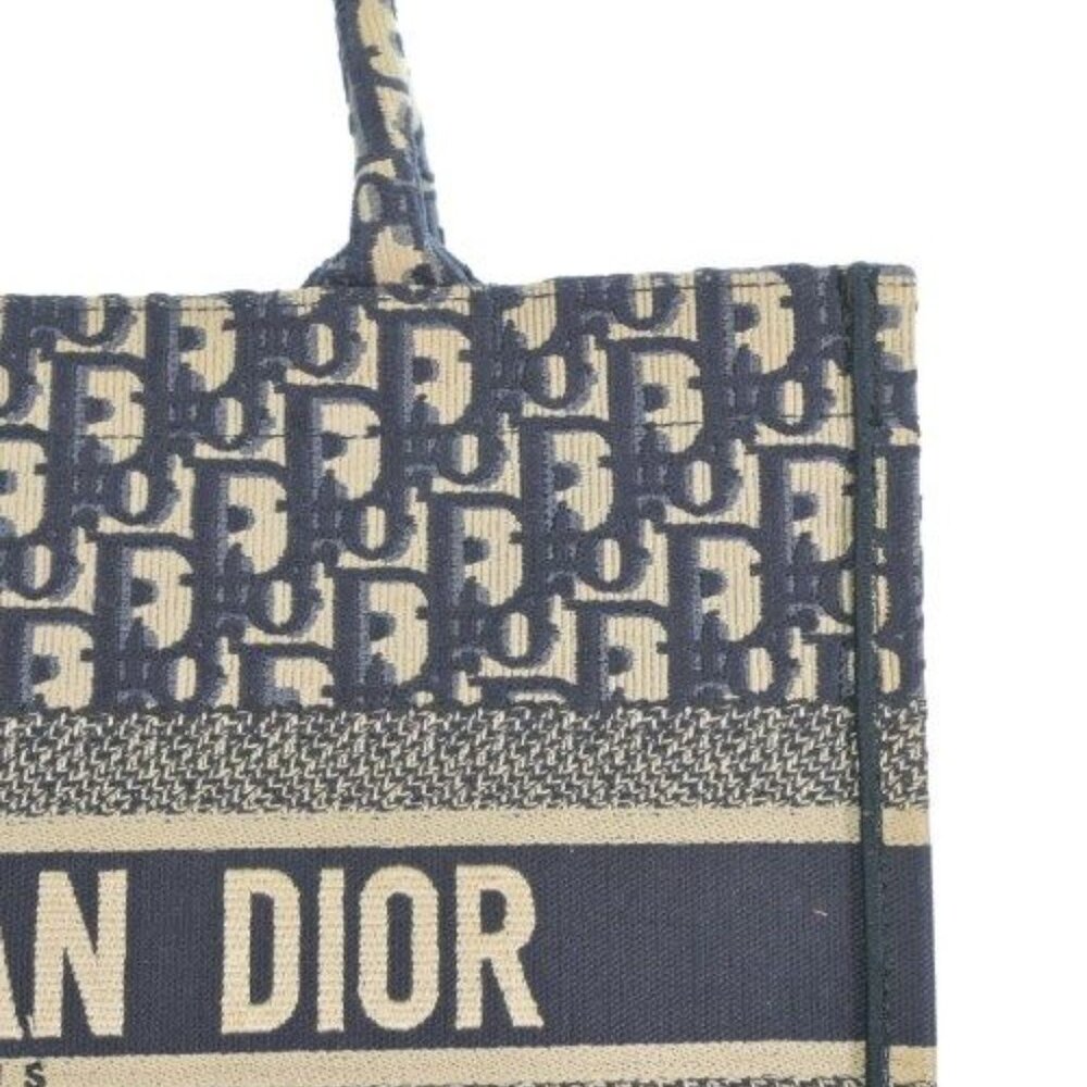 ★SOLD★ Dior Tote Beige Navy Blue - Picture 6 of 13